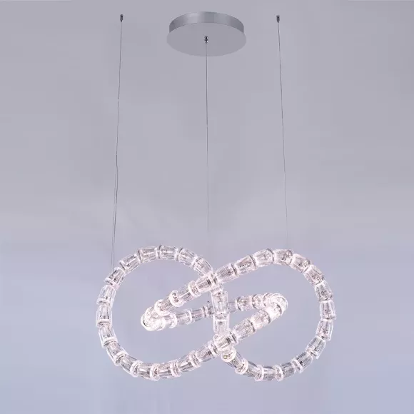 Подвесная люстра Delight Collection MD19001034-1D chrome, декоративные элементы крупным планом Подвесная люстра Delight Collection MD19001034-1D chrome, декоративные элементы крупным планом