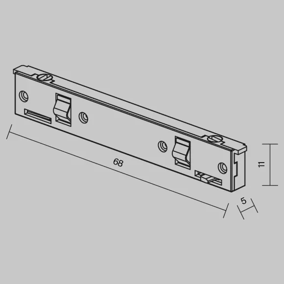 Коннектор питания прямой Maytoni Levity TRA184IPC-1B, Черный Коннектор питания прямой Maytoni Levity TRA184IPC-1B, Черный