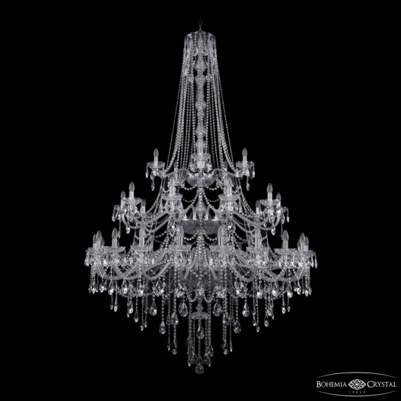 Подвесная люстра Bohemia Ivele Crystal 1415/20+10+5/530/h-231/3d Ni