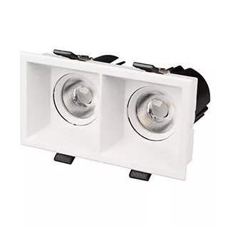 Карданный светильник Arlight MS-FLOW-BUILT-S157x85-2x6W Day4000 (WH, 55 deg, 230V) (IP20 Металл) 060936