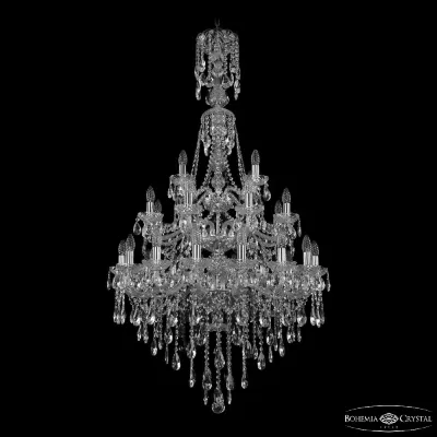 Подвесная люстра Bohemia Ivele Crystal 1415/16+8+4/300/XL-155/3d Ni