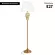 Торшер Loft IT Gladiole 10382F, Белый, Металл, Ткань