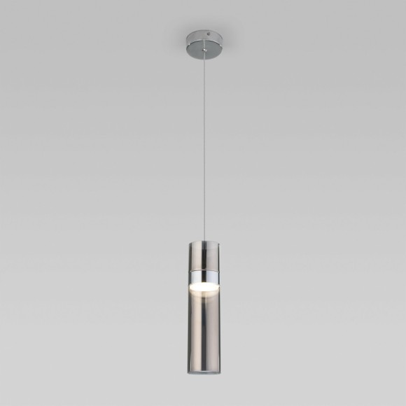 Подвесной светильник Eurosvet Lumen 50244/1 LED хром/дымчатый a061289