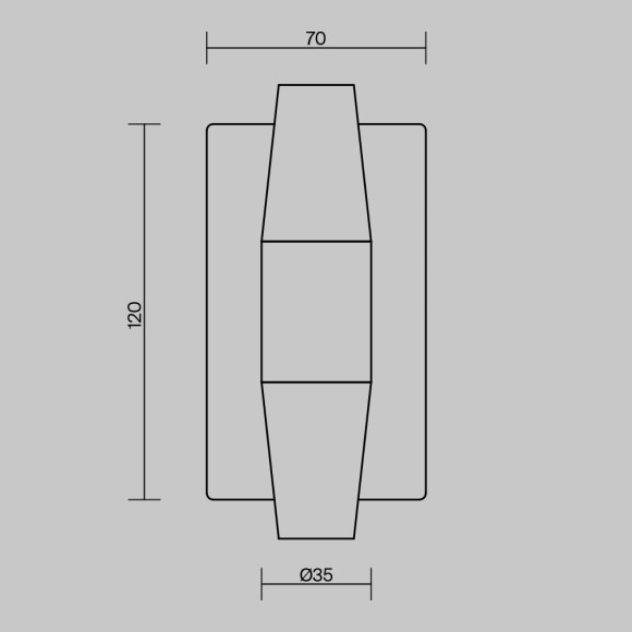 Настенный светильник Maytoni Arana MOD401WL-L6BS3K