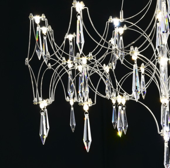 Подвесная люстра с пультом управления Myfar Ileria MR2650-57P-76AP