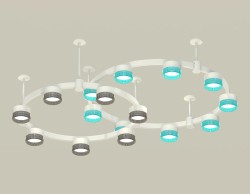 Комплект подвесного светильника Ambrella Light Techno Ring XR92211200 (A9221, A9226, C9241, C9236, N8488, N8484)