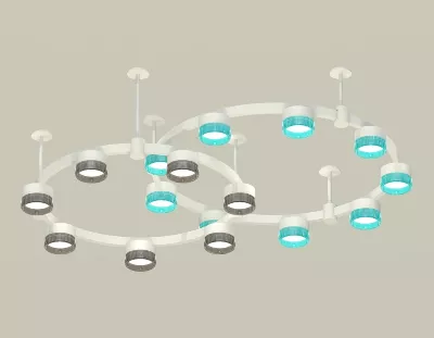 Комплект подвесного светильника Ambrella Light Techno Ring XR92211200 (A9221, A9226, C9241, C9236, N8488, N8484)