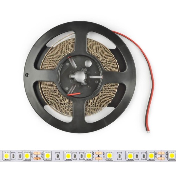 Светодиодная лента (UL-00004368) Uniel 7,2W/m 30LED/m 5050SMD холодный белый 5M ULS-M22-5050-30LED/m-10mm-IP20-DC12V-7,2W/m-5M-6500K PROFI