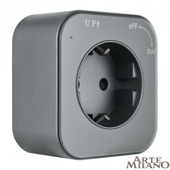 Трековая розетка Arte Milano Am-track-sockets 380022TS/ES Grey