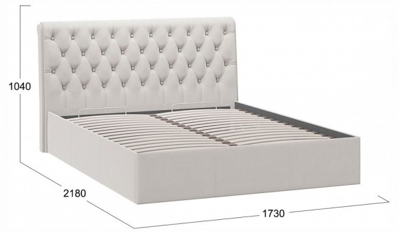 Кровать двуспальная Скарлет с ПМ Тип 1 TRI_240742