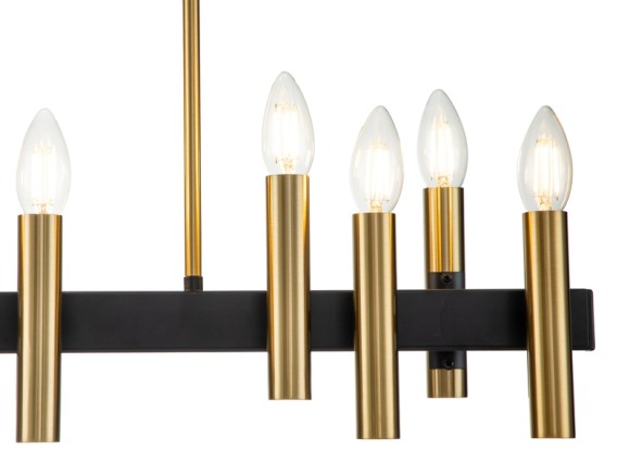 Люстра на штанге Indigo Cero 13009/12RL Black V000208