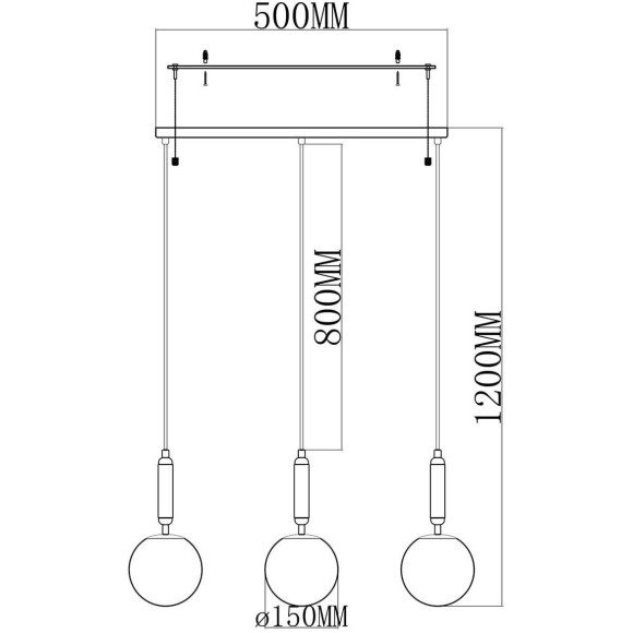 Подвесной светильник Moderli Scrumbel V6041-3P
