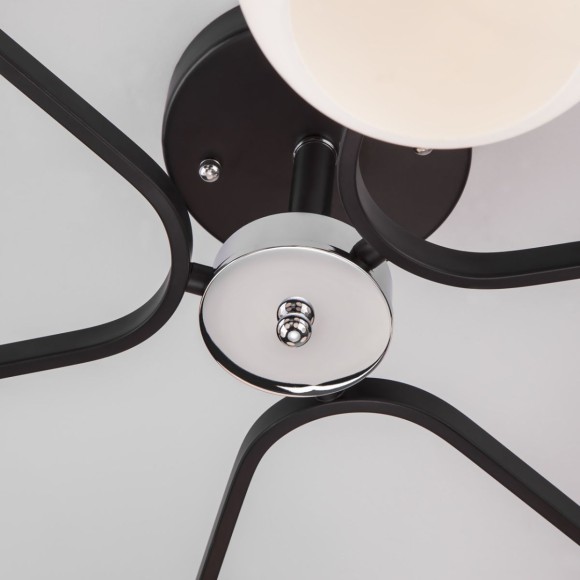 Потолочная люстра Eurosvet Blasco 30145/6 хром/венге