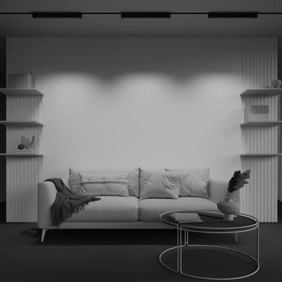 Трековый однофазный светильник Maytoni Points Rot TR010-1-20W4K-M-B