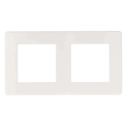 Рамка 2-постовая ЭРА 12 сатин белый 12-5102-01 Б0052509