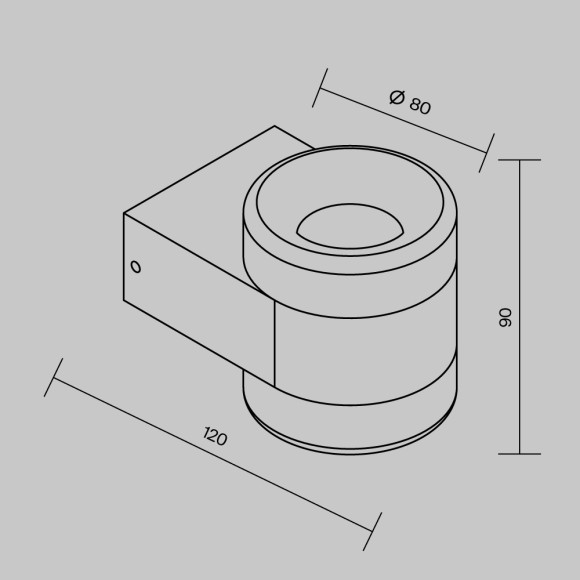 Уличный настенный светильник Maytoni Orbit O490WL-L6W3K