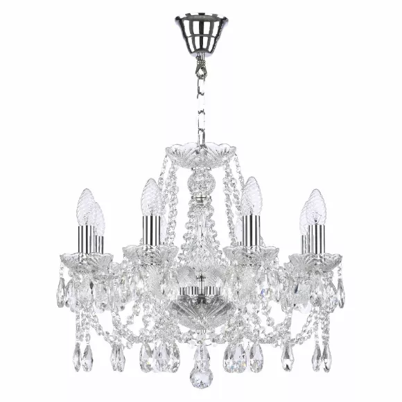 Подвесная люстра Bohemia Ivele Crystal 107/8/165 Ni Подвесная люстра Bohemia Ivele Crystal 107/8/165 Ni