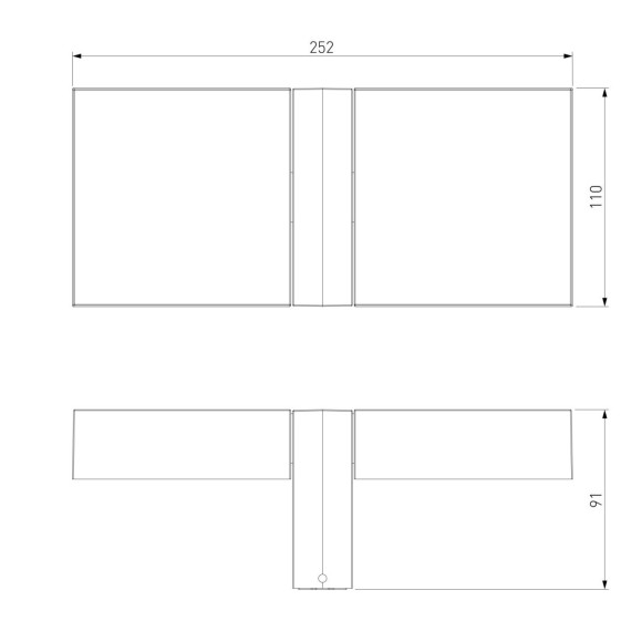 Уличный настенный светильник Elektrostandard Twin 35170/D черный 4690389219429 a072075