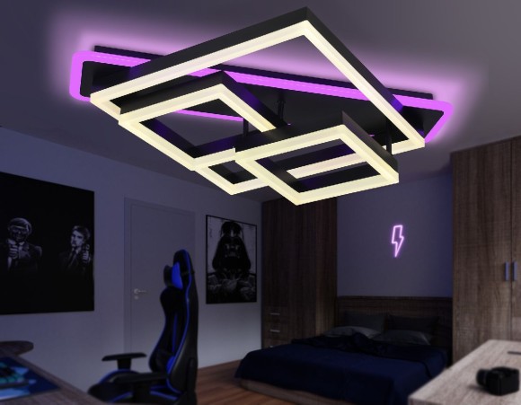 Потолочная люстра с пультом управления Ambrella Light Disk FA8533