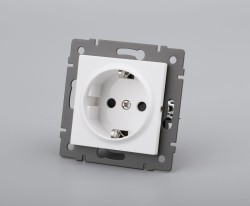 Механизм электрической розетки Arlight SCT-MEU1-PL-WH-V (250V, 16A) 049814