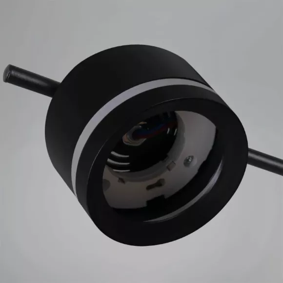 Потолочная люстра Reluce 10590-0.3-10 Black, Черный, Металл, Пластик Потолочная люстра Reluce 10590-0.3-10 Black, Черный, Металл, Пластик