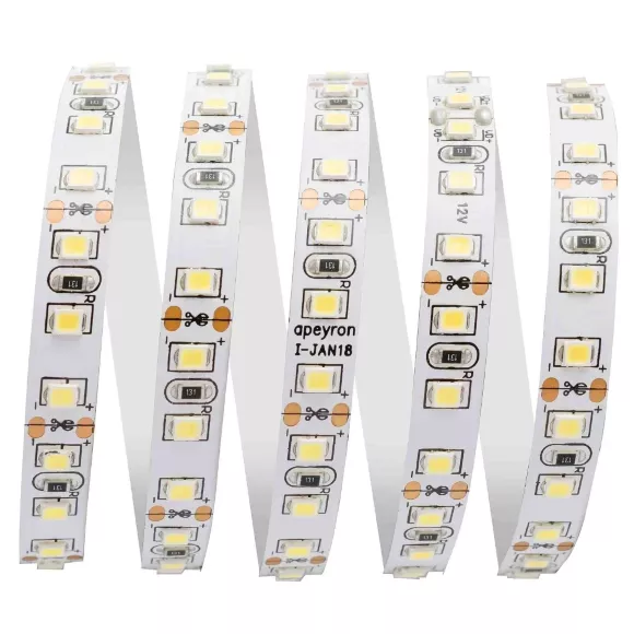 Светодиодная лента Apeyron 12В СТ 9,6Вт/м smd3528, 120д/м IP20 600Лм/м 5м 3000К 32BL Светодиодная лента Apeyron 12В СТ 9,6Вт/м smd3528, 120д/м IP20 600Лм/м 5м 3000К 32BL