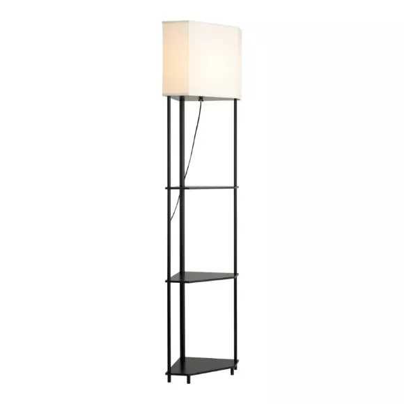 Торшер Lussole Franklin LSP-5032, Черный, Бежевый, Металл, крупный план основания