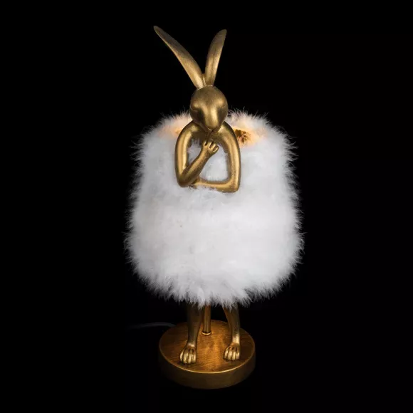 Настольная лампа Loft IT Lapine 10315/A White fluff, Дизайнерский, Белый Настольная лампа Loft IT Lapine 10315/A White fluff, Дизайнерский, Белый
