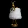 Настольная лампа Loft IT Lapine 10315/A White fluff, Золото, Белый, Композит, основание крупным планом