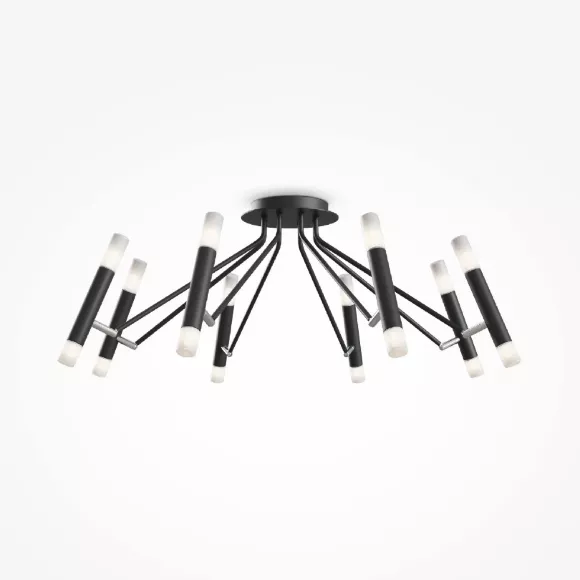 Потолочная люстра Maytoni Vigo MOD620CL-16B, Хай-тек, Белый, Черный