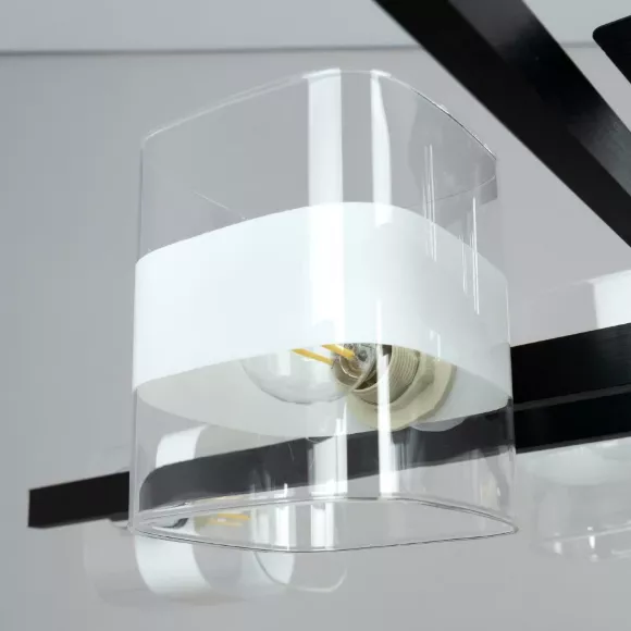 Потолочная люстра Citilux Вирта CL139282, Черный, Прозрачный, Металл, крупный план Потолочная люстра Citilux Вирта CL139282, Черный, Прозрачный, Металл, крупный план