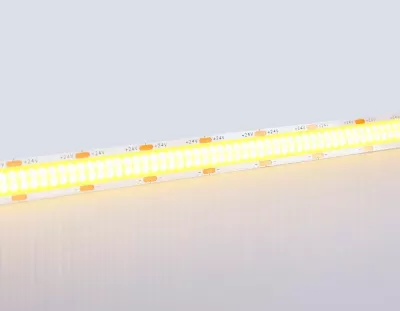 Светодиодная лента Ambrella Light Illumination COB 616Led/19W m/ 24V IP20 3000K/ 5m*12mm*2mm (2 конт.) GS4801