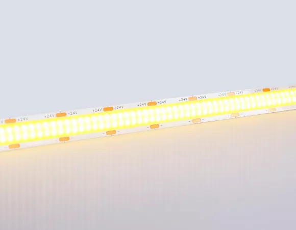 Светодиодная лента Ambrella Light Illumination COB 616Led/19W m/ 24V IP20 3000K/ 5m*12mm*2mm (2 конт.) GS4801 Светодиодная лента Ambrella Light Illumination COB 616Led/19W m/ 24V IP20 3000K/ 5m*12mm*2mm (2 конт.) GS4801