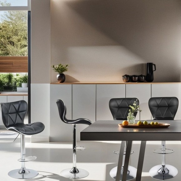 Набор из 4 стульев барных Serenity Echo HSBI_DC419_black_4