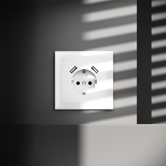 Розетка с USB Voltum S70 VLS040402