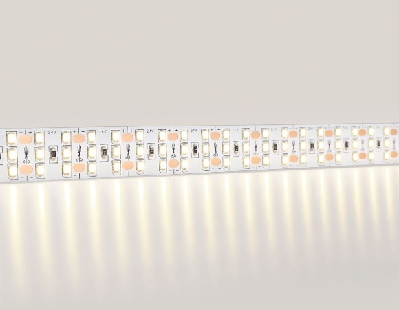 Светодиодная лента трехрядная Ambrella Light LED Strip 24В 2835 26Вт/м 3000K 5м IP20 GS3901