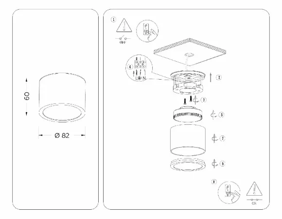 Накладной светильник Ambrella Light IP Protect TN6550 Накладной светильник Ambrella Light IP Protect TN6550