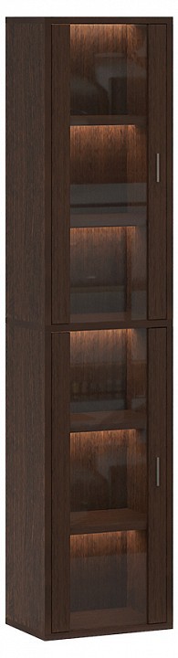 Шкаф-витрина Домино СУ(ш1в2)+2ФС MER_SUsh1v2-2FS-V-venge