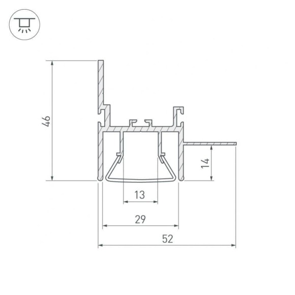Профиль Arlight FOLED-WALL-2000 023865