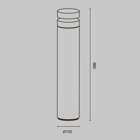 Ландшафтный светильник Maytoni Betone O469FL-L20CM3K1