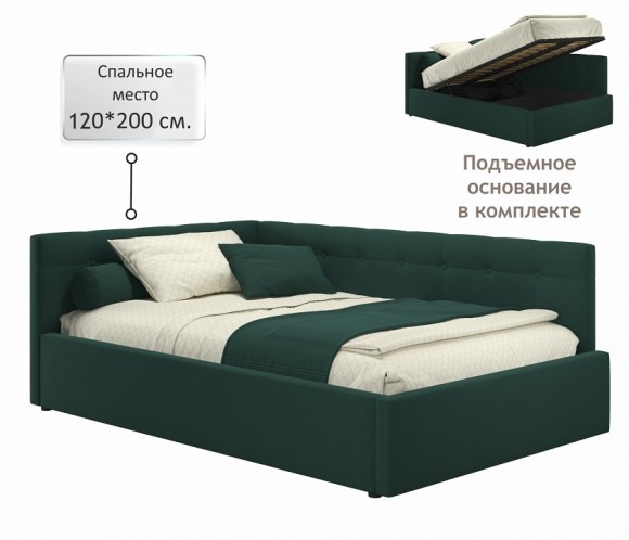 Кровать полутораспальная Bonna 2000x1200 с ПМ NMB_TE-00005601