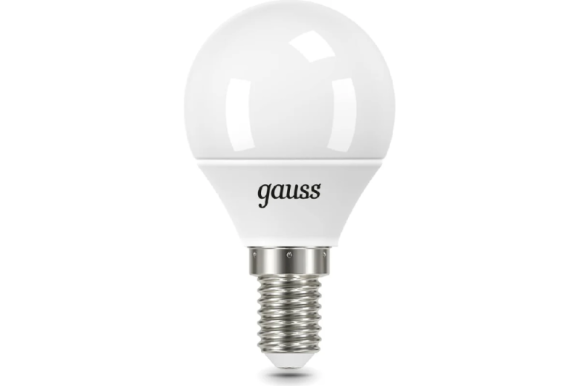 Лампа светодиодная Gauss E14 9,5W 6500K матовая 105101310
