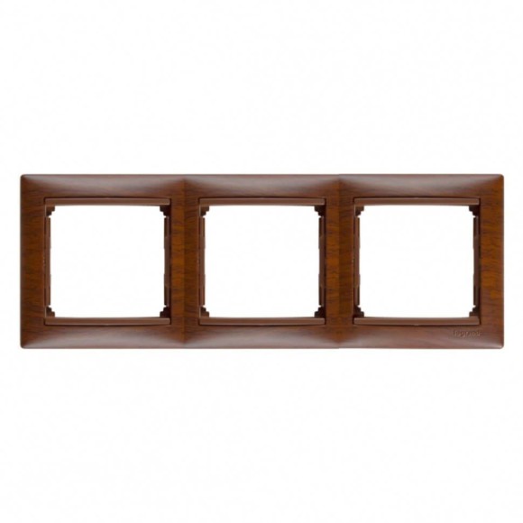 Рамка 3-постовая Legrand Valena тонированное дерево 770313