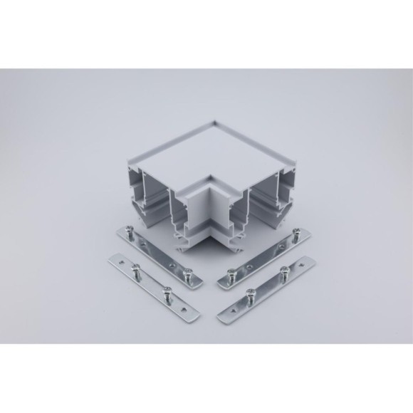 Соединитель для магнитного шинопровода угловой плоский для натяжного потолка Aployt Magnetic track 220 APL.0286.10.02