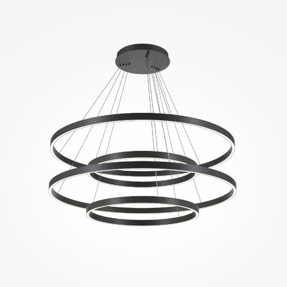 Подвесная светодиодная люстра Maytoni Rim MOD058PL-L174BK