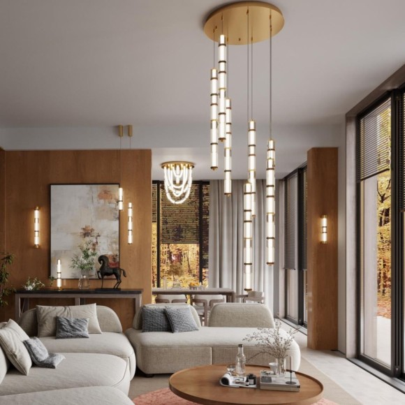 Потолочная светодиодная люстра Odeon Light Collier 5455/80CL