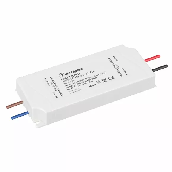 Блок питания Arlight ARPV-SP-12040-FLAT-PFC (12V, 3.34A, 40W) 049004 Блок питания Arlight ARPV-SP-12040-FLAT-PFC (12V, 3.34A, 40W) 049004