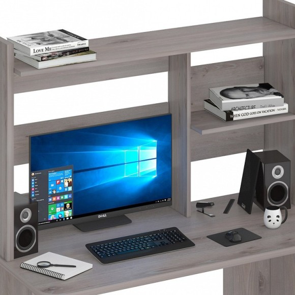 Стол компьютерный Домино Lite СКЛ-Прям120Р+НКЛ-120 MER_SKL-Pryam120Rbez_tumby-NKL-120_N