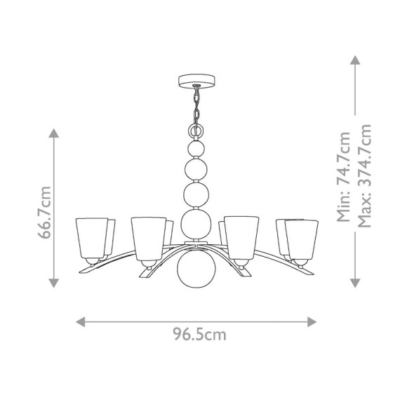 Подвесная люстра Hinkley Zelda HK-ZELDA8-VS