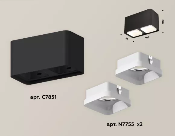 Потолочный светильник Ambrella Light TECHNO SPOT XS7851021 Потолочный светильник Ambrella Light TECHNO SPOT XS7851021